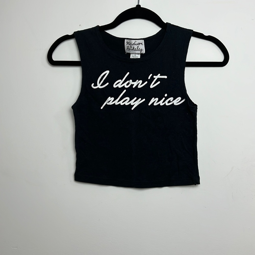 Madison & Berkeley XS crop top color black